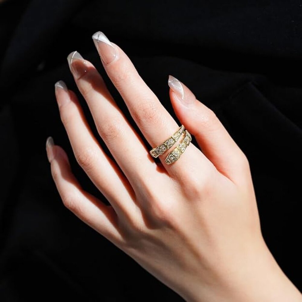 Neiman Marcus 18K Gold-Plated Adjustable Snake Ring